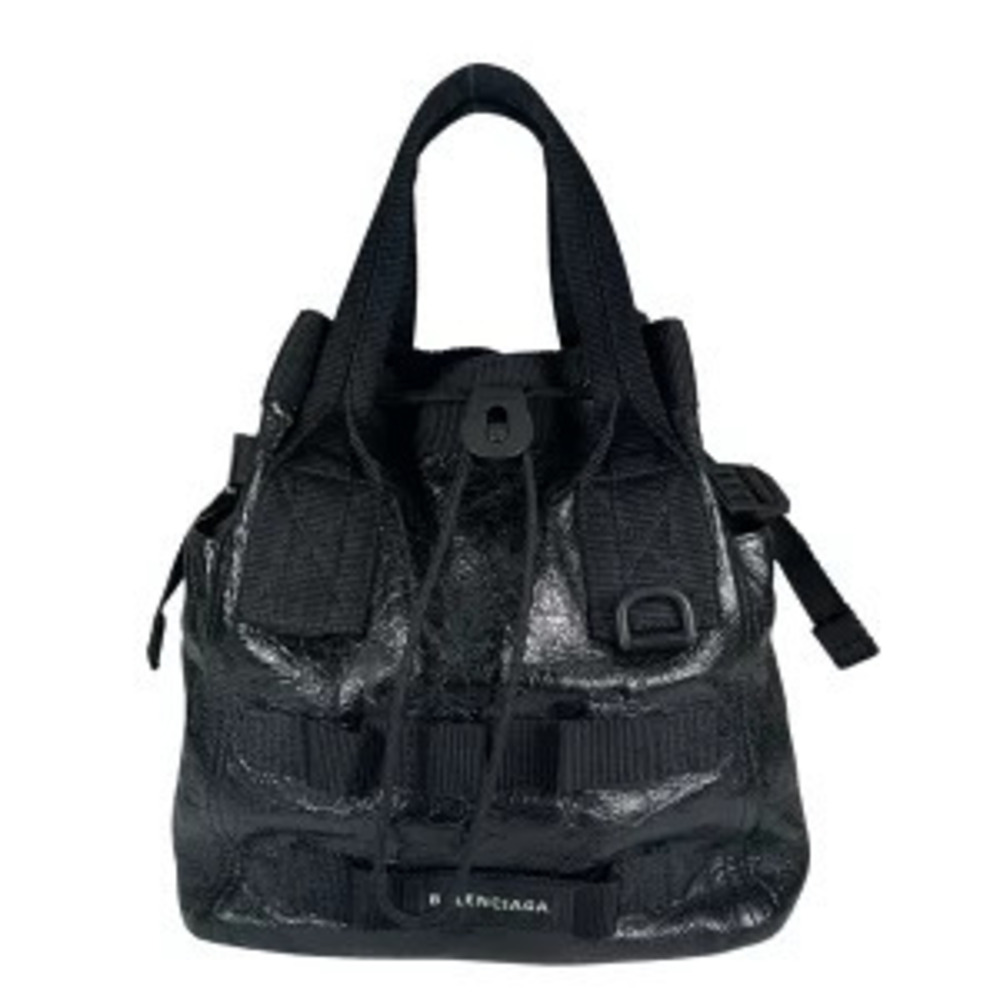 Balenciaga Army Handbag Leather Black